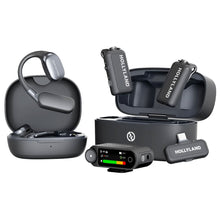 Hollyland LARK MAX 2 ULTIMATE COMBO 2-Person Wireless Lavalier Microphone System for Cameras and Mobile Devices (Space Gray) with Essential Accessories Kit