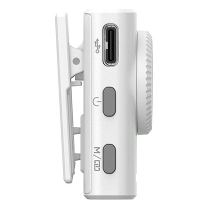 Hollyland LARK M2 DUO 2-Person Wireless Combo Microphone System (2.4 GHz, Ivory White) + Vivitar 13 Inch Foldable Pocket Tripod with Wireless Remote and Smart Phone Bracket + 16GB Transcend MicroSD Memory Card with Adapter