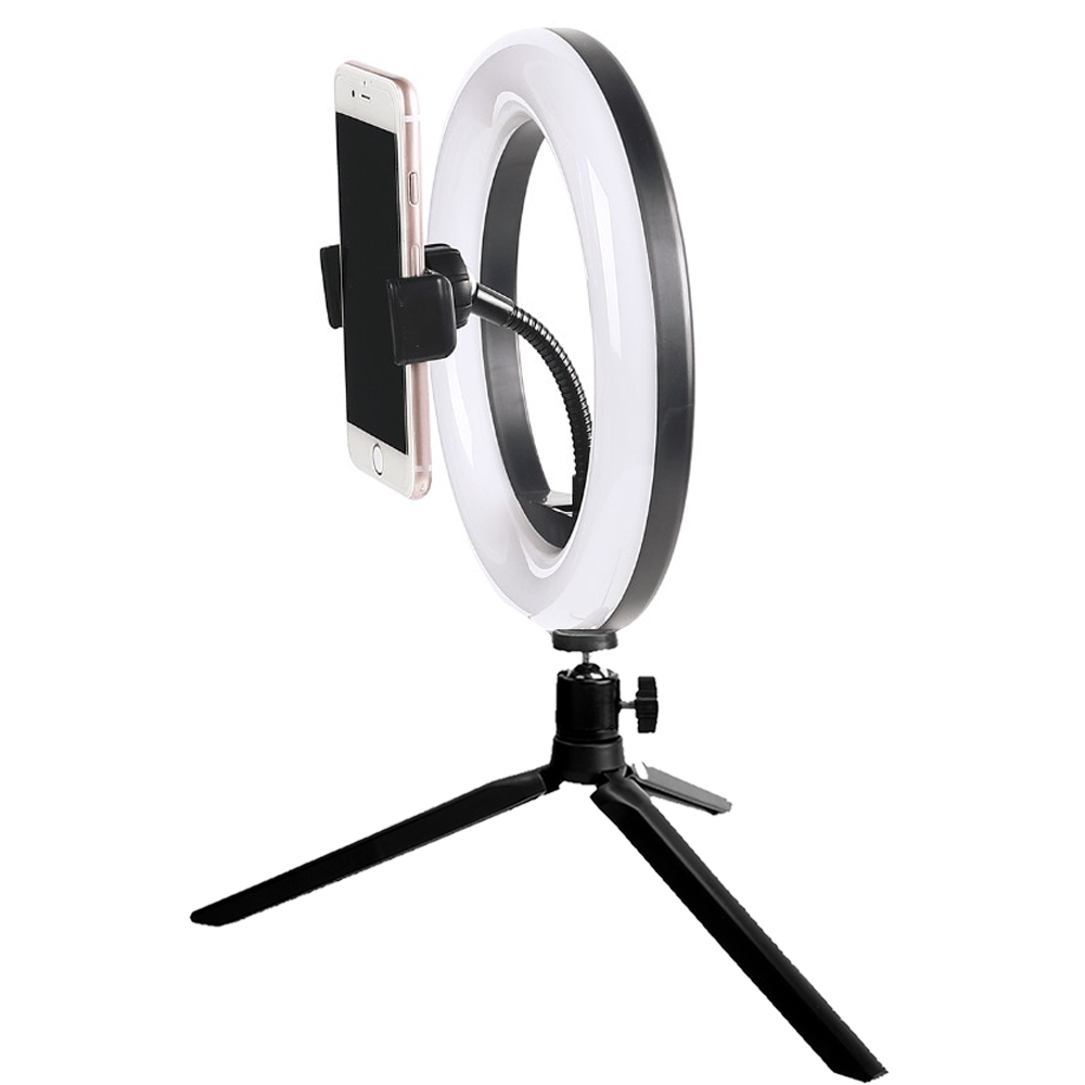 Hollyland LARK M2 DUO 2-Person Wireless Combo Microphone System (2.4 GHz, Ivory White) + 2x Vivitar 8" LED Ring Light Dimmable Lamp for Iphone Smartphone + SanDisk Ultra 64GB microSDXC Memory Card + Music Maker Mix and Master Suite Software