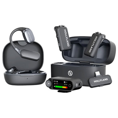 Hollyland LARK MAX 2 ULTIMATE COMBO 2-Person Wireless Lavalier Microphone System for Cameras and Mobile Devices Creator Essentials Bundle