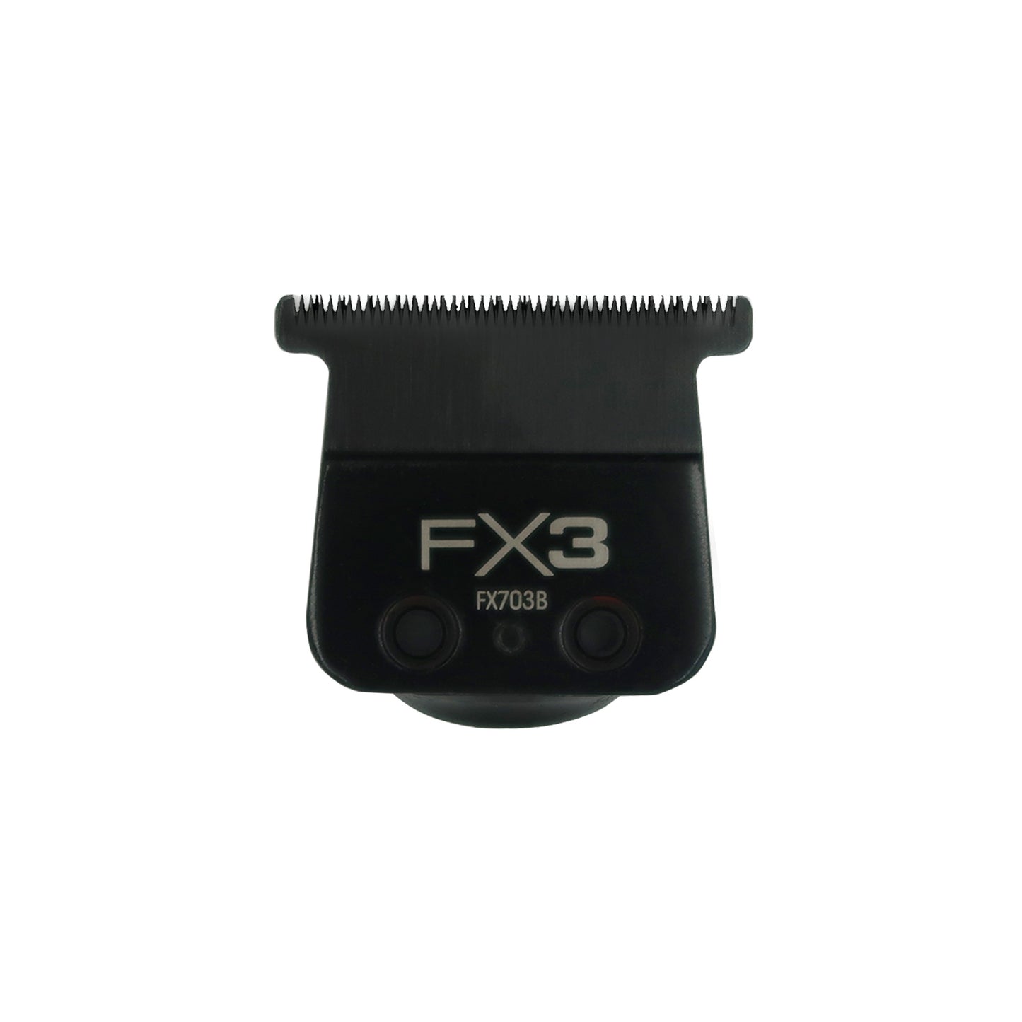 BaByliss Pro FX3 Titanium Carbon-Nitride Standard-Tooth Ultra-Thin Replacement T-Blade FX703B with Fade Brush and 9" Comb Black