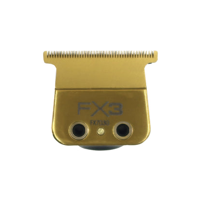 Babyliss Pro FX703G FX3 DLC Titanium Ultra Thin Blade Zero Gap Blade with Fade Brush and 9" Comb Black