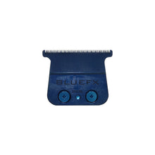 BaByliss Pro Blue DLC/Titanium Standard-Tooth Trimmer Blade FX707BL with Fade Brush and 9" Comb Black