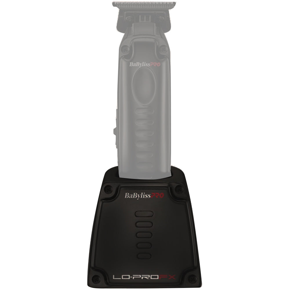 BaByliss Pro LO-PROFX Trimmer Charging Base #FX726BASE + BaByliss Pro Fade Brush BPFADEB + BaByliss Pro 9" Clipper Comb