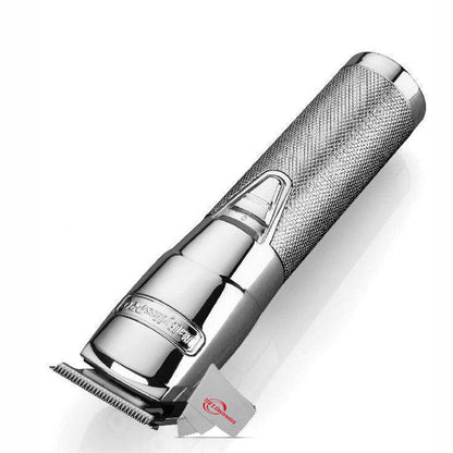 Babyliss Pro FX788S Silver FX Metal Lithium Cordless Trimmer with Fade Brush and 9" Comb