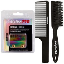 BaByliss Pro Replacement Titanium Fade Blade #FX8010C Fits for FX870, FX825 and FX673 Models with Fade Brush and 9" Comb