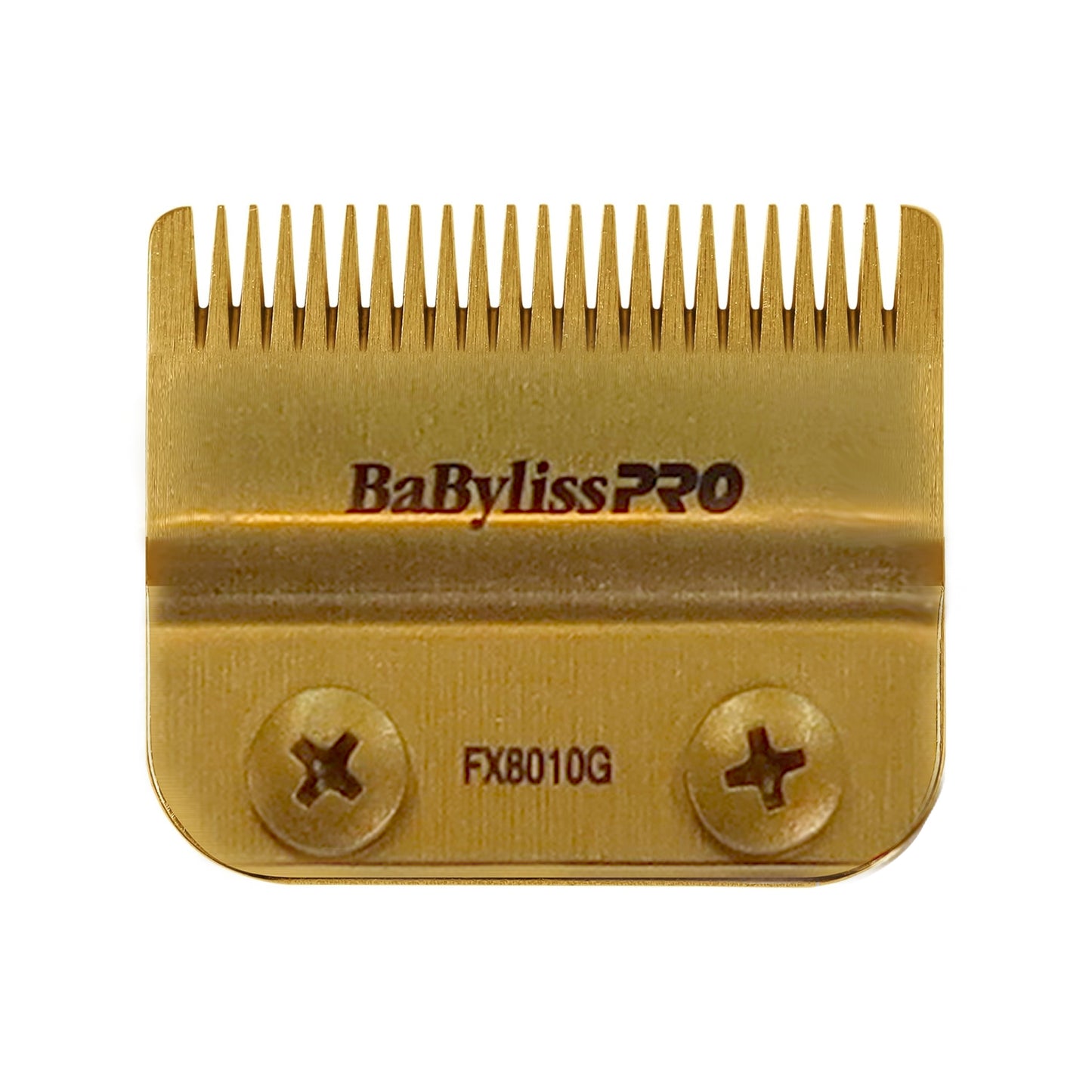 BaByliss Pro Replacement Gold Titanium Fade Blade #FX8010G Fits for FX870, FX825, and FX673 Models + BaByliss Pro Fade Brush BPFADEB + BaByliss Pro 9" Clipper Comb