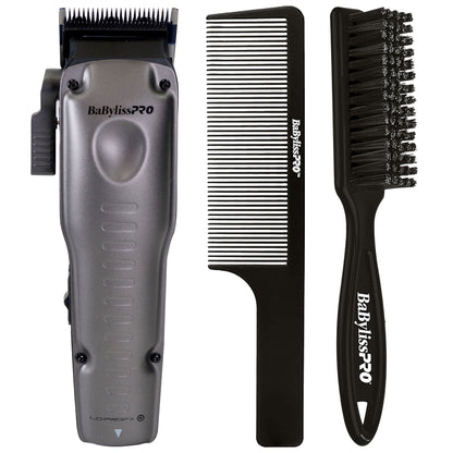 BaByliss Pro FXONE LO-PROFX High-Performance Low-Profile Clipper FX829 with Fade Brush and Clipper Comb