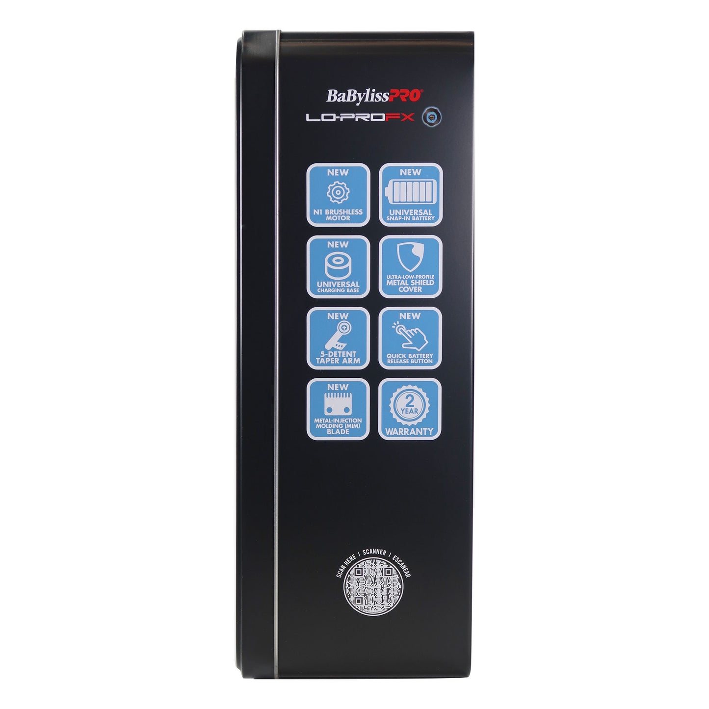 BaByliss Pro FXONE LO-PROFX High-Performance Low-Profile Clipper FX829 with Fade Brush and Clipper Comb