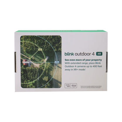 Blink Outdoor 4 XR Wireless Security Camer, 400 Feet of Extended Range (Sync Module XR included) - 4 Cameras