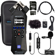 Zoom H1essential 2-Track 32-Bit Float Portable Audio Recorder + Zoom APH-1e Accessory Pack Complete Audio Recording Bundle
