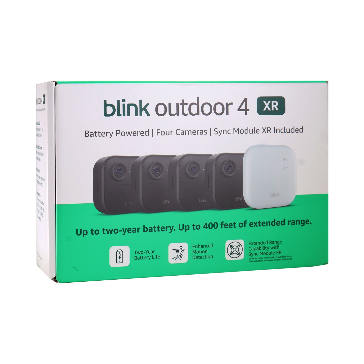 3x Blink Outdoor 4 XR Wireless Security Camera, 400 Feet of Extended Range (Sync Module XR included) - 4 Cameras