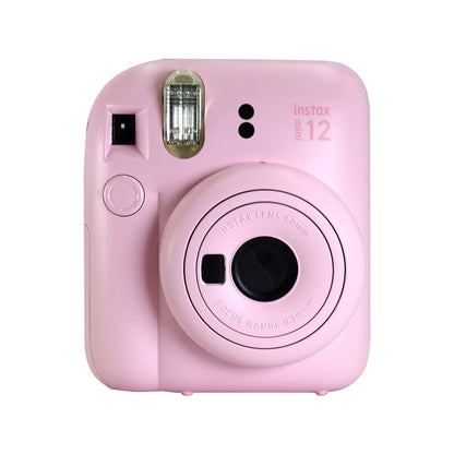 FUJIFILM INSTAX MINI 12 Instant Film Camera (Blossom Pink) with 4x Fujifilm 2x10 Film Mini Instax Film Pack Bundle