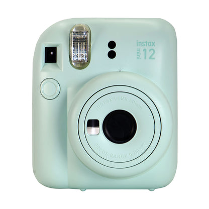 FUJIFILM INSTAX MINI 12 Instant Film Camera (Mint Green) with 4x Fujifilm 2x10 Film Mini Instax Film Pack Bundle