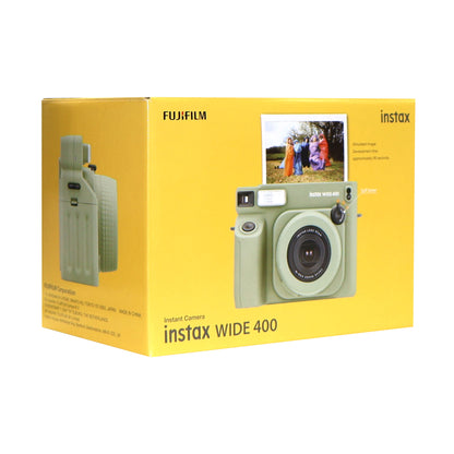 FUJIFILM INSTAX WIDE 400 Instant Film Camera with 3x FUJIFILM INSTAX WIDE 2X10 Film and Panasonic Alkaline 2 "AA" Batteries