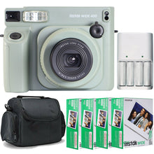 FUJIFILM INSTAX WIDE 400 Instant Film Camera with 4x FUJIFILM INSTAX WIDE 2x10 Film Essential Accessory Bundle