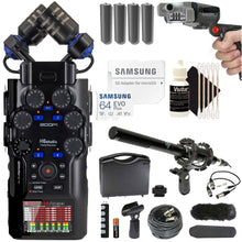 Zoom H6studio 6-Track Handy Recorder with 32-Bit Float Recording and 64GB microSDXC Card Complete Recording Accessory Bundle
