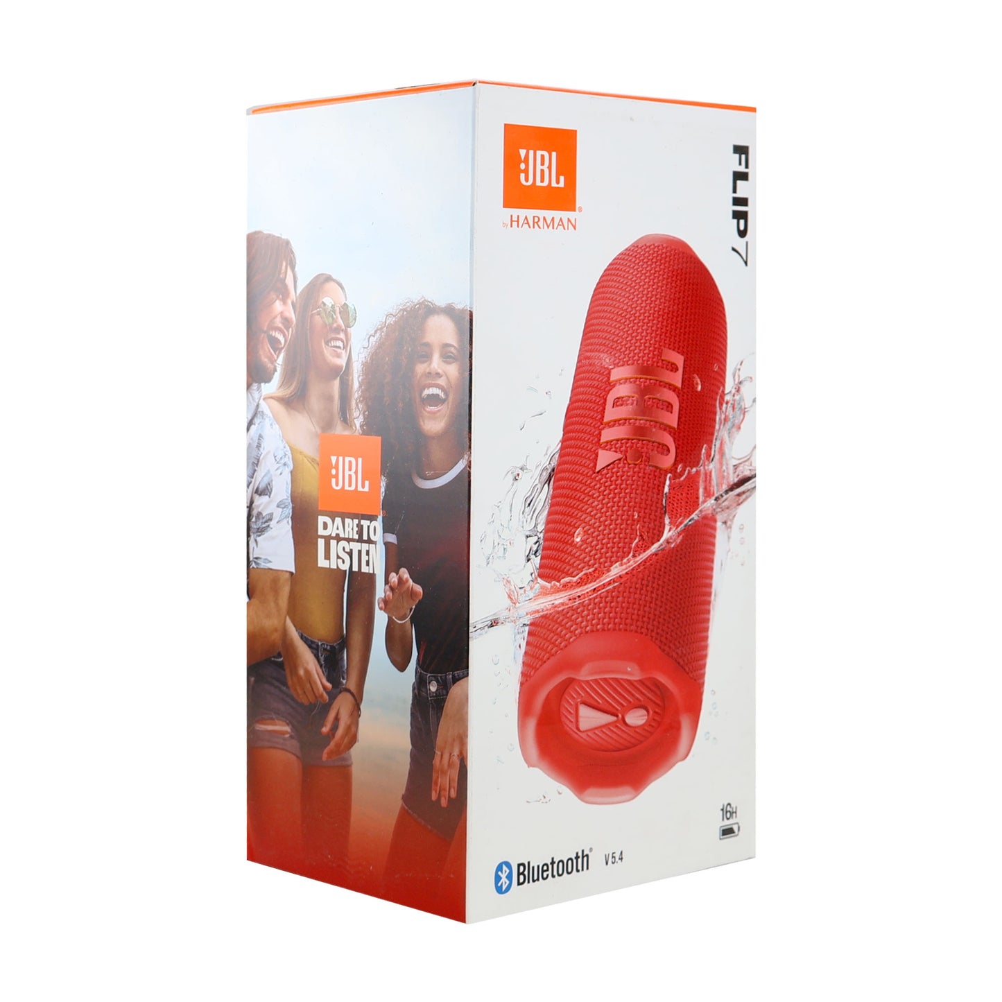 JBL Flip 7 Portable Waterproof Bluetooth Speaker (Red)