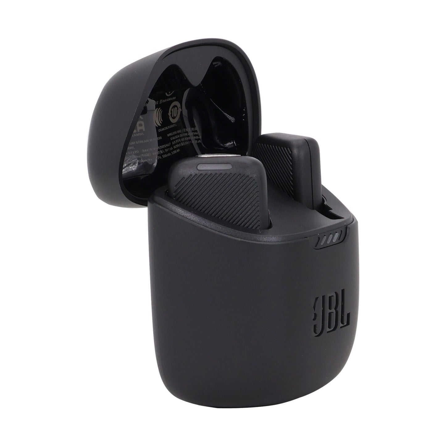 JBL Quantum Stream Wireless Clip-On Microphone System for USB-C Devices (2.4 GHz) with Complete Podcasting Bundle