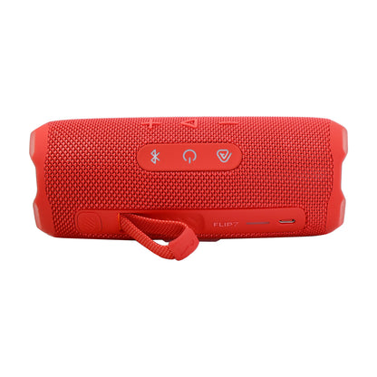 JBL Flip 7 Portable Waterproof Bluetooth Speaker (Red) with JBL T110 in Ear Headphones Black