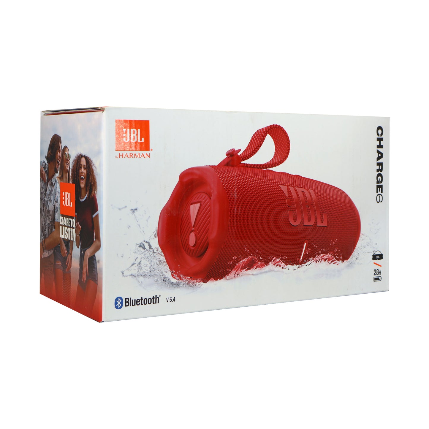 2x JBL Charge 6 Portable Waterproof Bluetooth Speaker (Red)