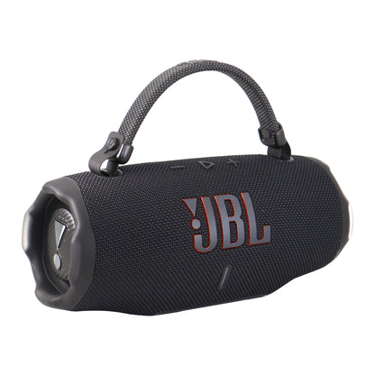 JBL Charge 6 Portable Waterproof Bluetooth Speaker (Black) with T110 in Ear Headphones and Fitness & Wellness Plus Software
