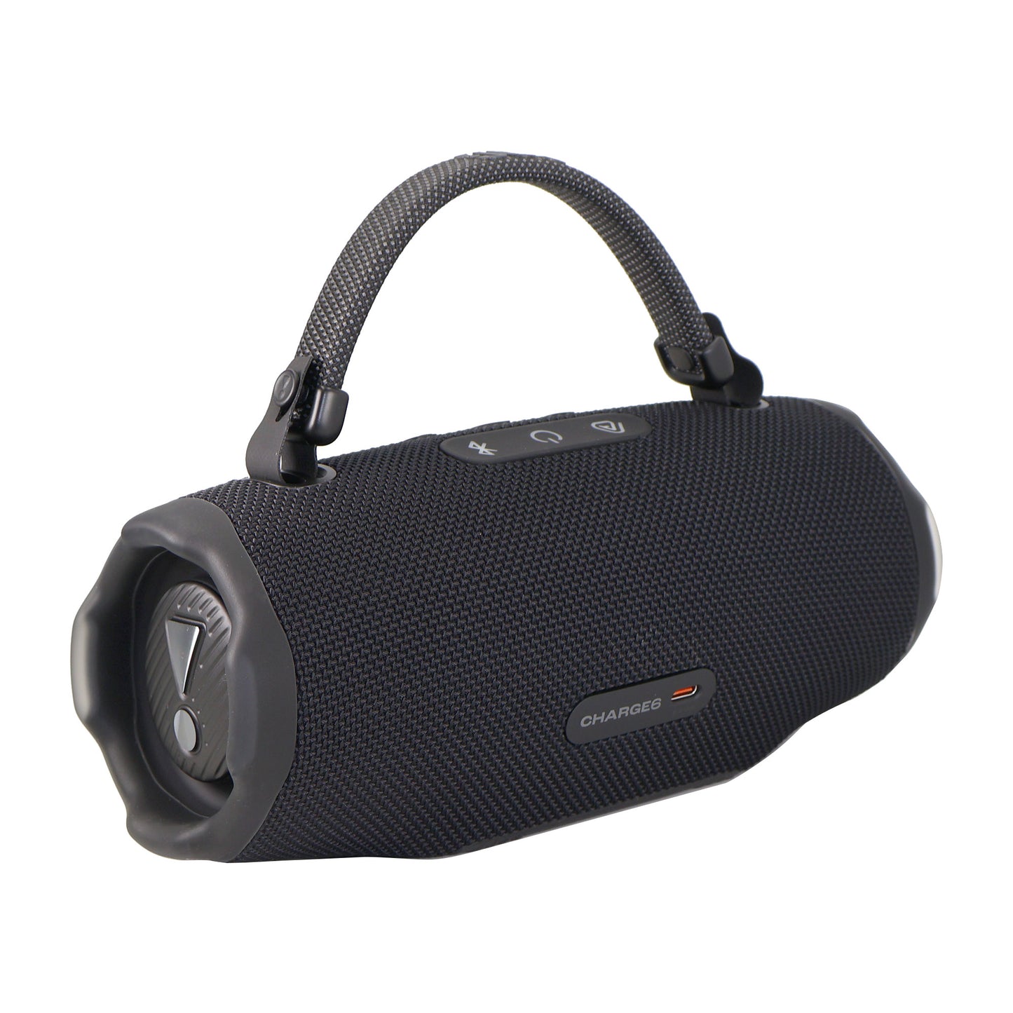 JBL Charge 6 Portable Waterproof Bluetooth Speaker (Black) with T110 in Ear Headphones and Fitness & Wellness Plus Software