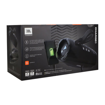 JBL Charge 6 Portable Waterproof Bluetooth Speaker (Black) with T110 in Ear Headphones and Fitness & Wellness Plus Software