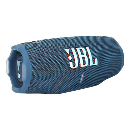 JBL Charge 6 Portable Waterproof Bluetooth Speaker (Blue) with T110 in Ear Headphones and Fitness & Wellness Plus Software