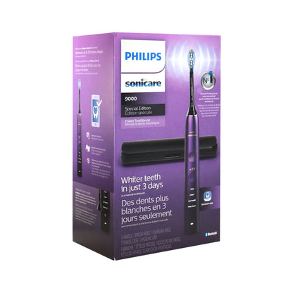 PHILIPS Sonicare 9000 Special Edition Rechargeable Toothbrush, Black/Purple, HX9911/91