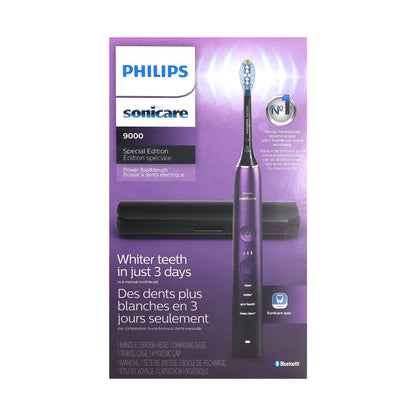 PHILIPS Sonicare 9000 Special Edition Rechargeable Toothbrush, Black/Purple, HX9911/91