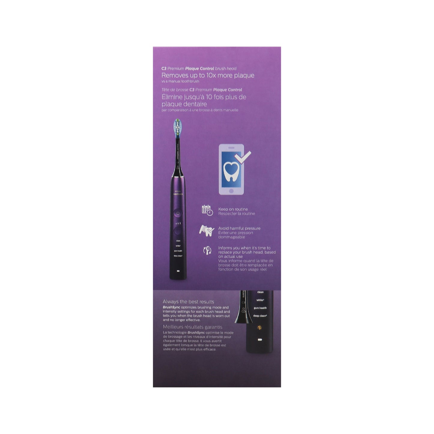 PHILIPS Sonicare 9000 Special Edition Rechargeable Toothbrush, Black/Purple, HX9911/91