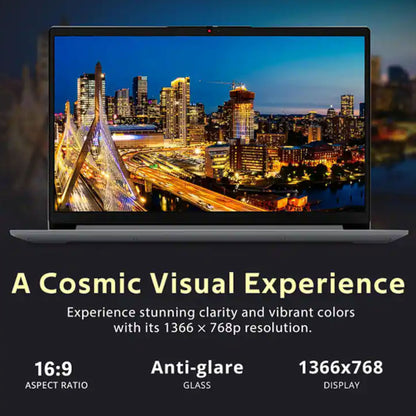 Lenovo Ideapad 1 14" Laptop - Intel Celeron N4500, 4GB Memory, 128GB eMMC (Cloud Gray) with Transcend 256GB 300S UHS-I SDXC Memory Card