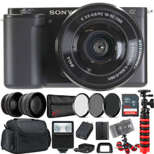Sony ZV-E10 Mirrorless Camera (Black) with E PZ 16-50mm f/3.5-5.6 OSS II Lens Ultimate Gift Bundle