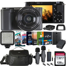 Sony ZV-E10 Mirrorless Camera (Black) with E PZ 16-50mm f/3.5-5.6 OSS II Lens All Inclusive Video Podcasting Kit