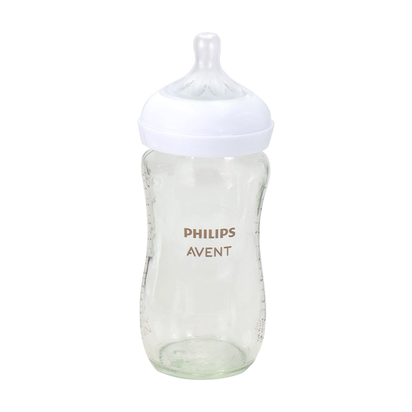 3x Philips Avent Natural Glass Baby Bottles with Natural Response Nipples (Medium Flow, Flow 3), 8oz, 2-Pack, SCY913/02