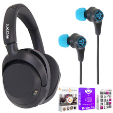 Sony ULT WEAR Wireless Over-Ear Noise-Canceling Headphones (Black) with Fitness & Wellness Plus Software and JLab Play Gaming Wireless Bluetooth Earbuds