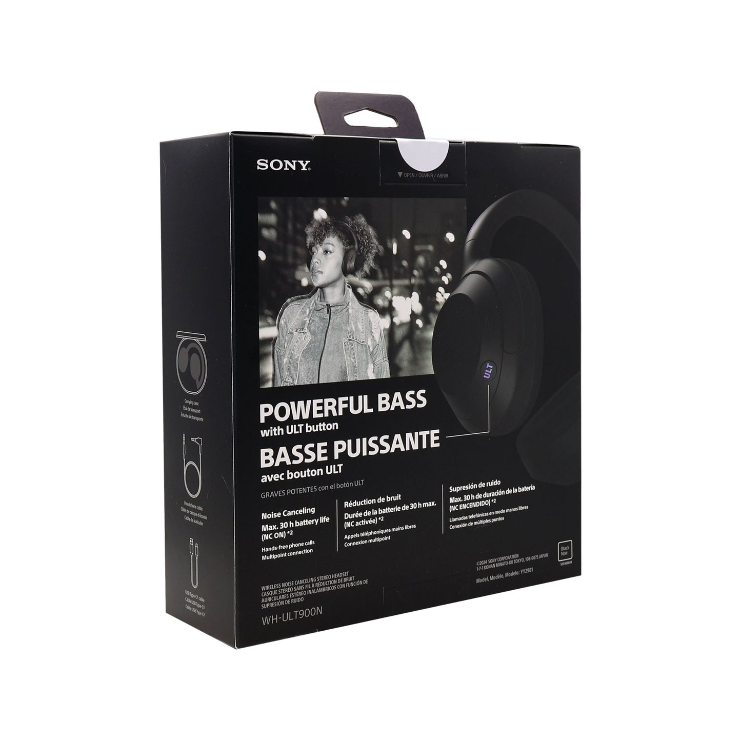 Sony ULT WEAR Wireless Over-Ear Noise-Canceling Headphones (Black) with Fitness & Wellness Plus Software and JLab Play Gaming Wireless Bluetooth Earbuds