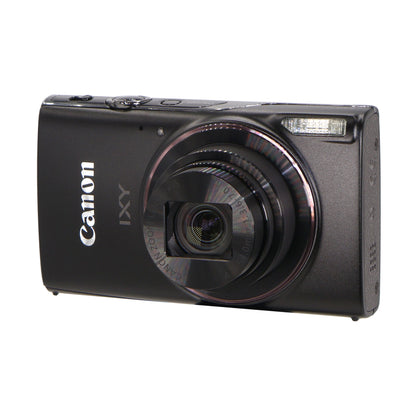Canon PowerShot IXY 650 HS Black Camera with 64GB MicroSD, Card Reader, Carrying Case, Cleaning Kit