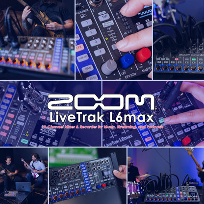 Zoom LiveTrak L6max Portable 12-Channel Mixer and Recorder