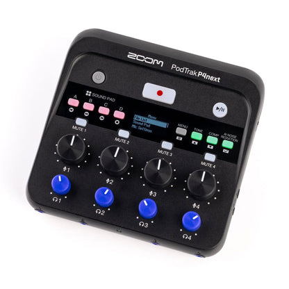 Zoom PodTrak P4next Portable Multitrack Podcast Recorder