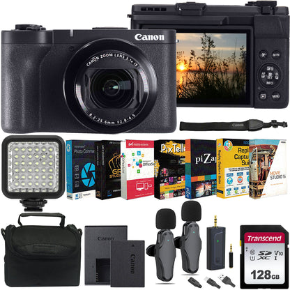 Canon PowerShot V1 22.3MP Digital Camera All-Inclusive Professional Kit for Video & Podcasting