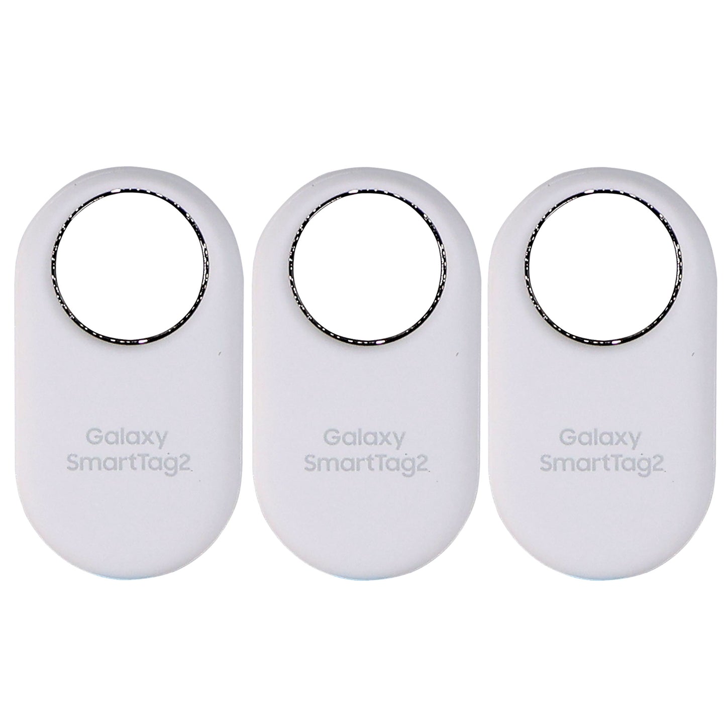 3-Pack Samsung SmartTag2 Bluetooth + UWB, IP67 Water and Dust Resistant, Findable via App - White
