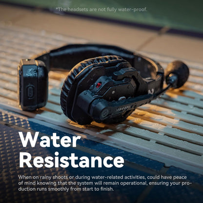 Hollyland Solidcom SE Global 5S 5-Person Full-Duplex Single-Ear Noise-Canceling Headset Intercom System (2.4 GHz)