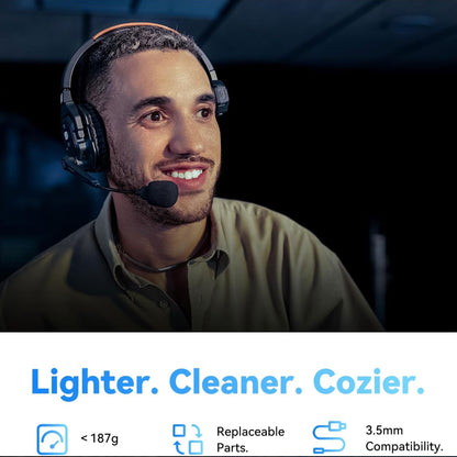 Hollyland Solidcom SE Global 5S 5-Person Full-Duplex Single-Ear Noise-Canceling Headset Intercom System (2.4 GHz)