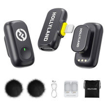 Hollyland LARK A1 Mini Duo 2-Person Wireless Microphone System with Lightning Connector for iOS Devices (Space Gray, 2.4 GHz)