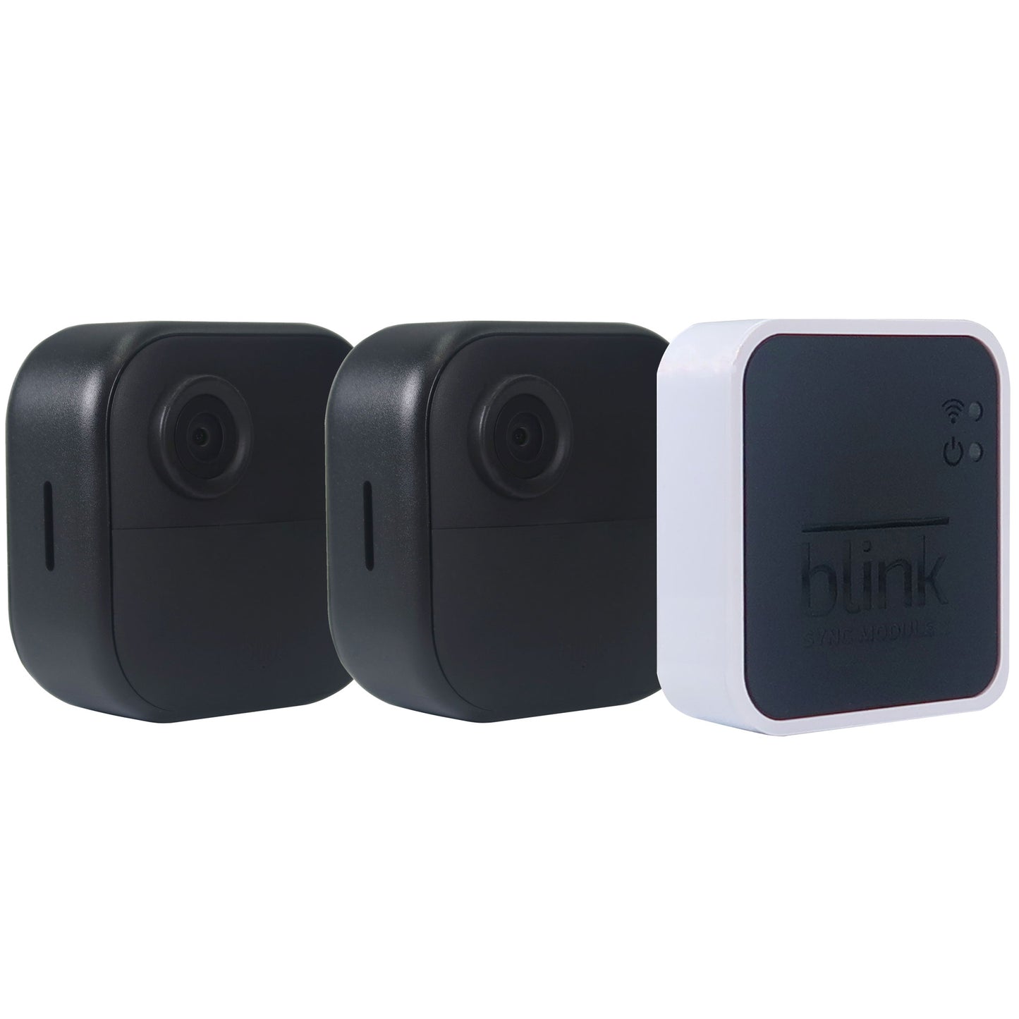 Blink Outdoor 4 2-Camera System Black (4th Gen) + Blink Video Doorbell White, Wireless