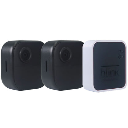 Blink Outdoor 4 2-Camera System Black (4th Gen) + Blink Video Doorbell White, Wireless