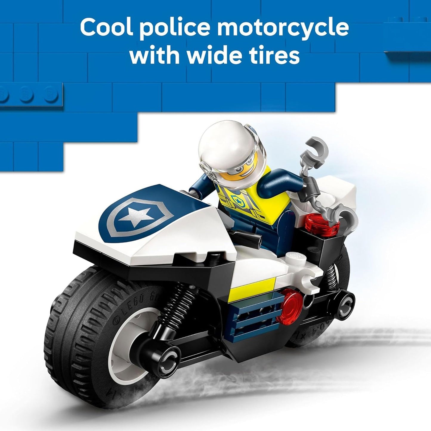 LEGO City Police Car and  Motorcycle Chase Building Toy with with Officers and Crook Minifigures, Gift Idea
