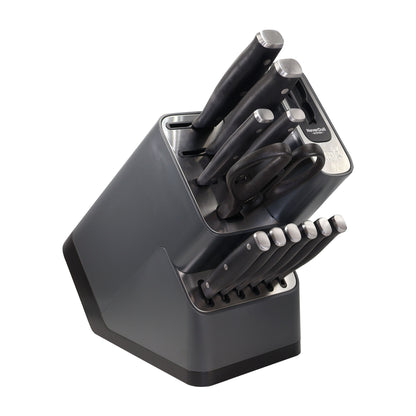 Ninja NeverDull Essential 12pc Knife System with Built in Sharpener - High Carbon Stainless Steel, Sharp Precision, Ergonomic handle (K12012)